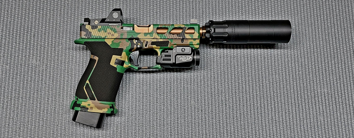 Flecktarn Camo High Heat Vinyl Stencil Kit - 2x 11"x6" Sheets Durable, Easy, Heat Resistant, Avery Stencil Vinyl, Cerakote Stencil