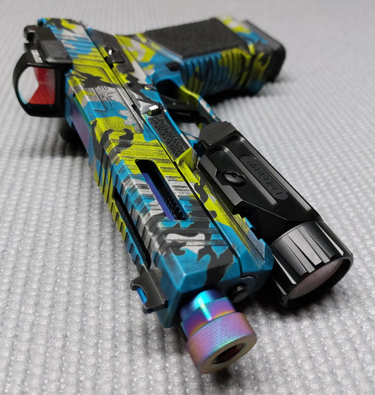 M81 Woodland Camo High Heat Vinyl Stencil Kit - 3x 11"x6" Sheets Durable, Easy, and Heat Resistant, Avery Stencil Vinyl, Cerakote Stencil