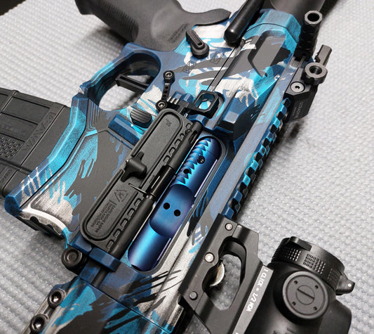 Rhodesian Brushstroke Camouflage High Heat Vinyl Stencil Kit - 2x 11"x6" Sheets