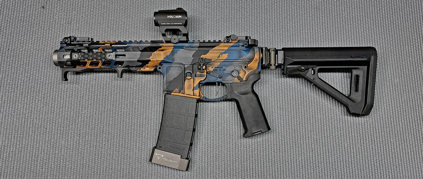 Tiger Stripes v2 High Heat Vinyl Stencil Kit - 2x 11"x6" Sheets Durable Easy to Use and Heat Resistant Avery Stencil Vinyl, Cerakote Stencil