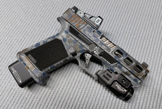 Hexagon Hex Camo High Heat Vinyl Stencil Kit - 2x 11"x6" Sheets Durable, Easy to Use, Avery Stencil Vinyl, Cerakote Stencil