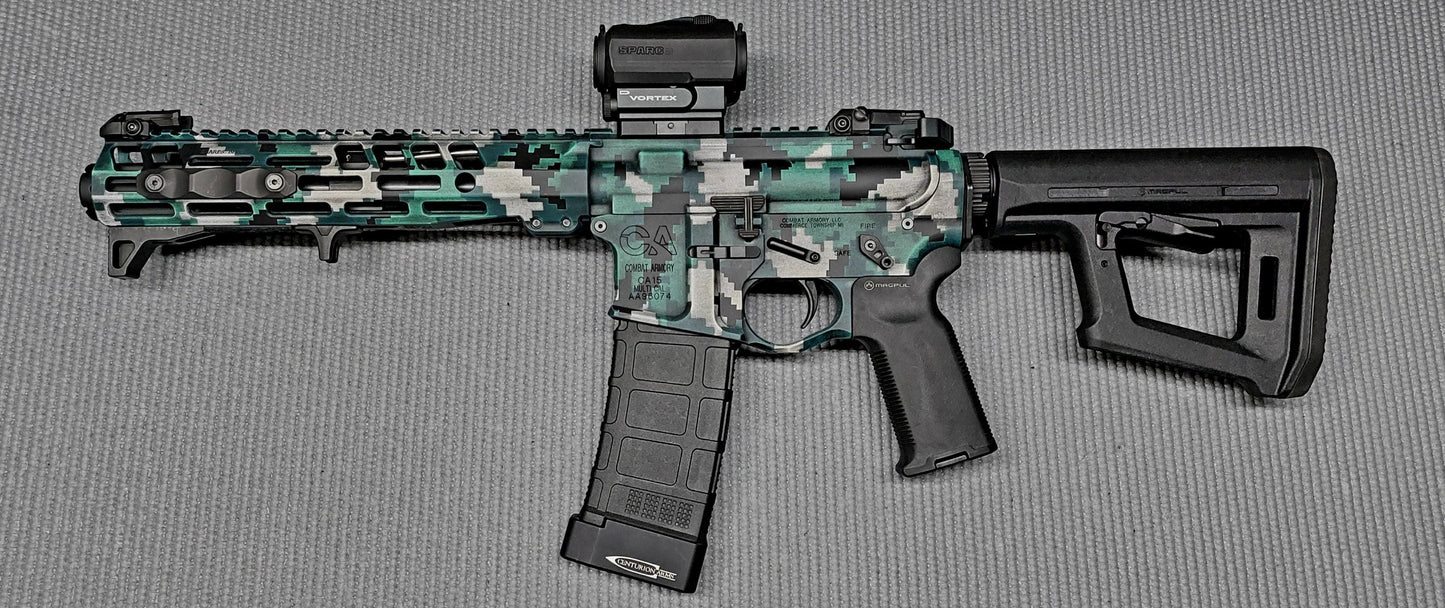 Berezka Camouflage High Heat Vinyl Stencil Kit - 2x 11"x6" Sheets Durable, Easy to Use, Avery Stencil Vinyl, Cerakote Stencil