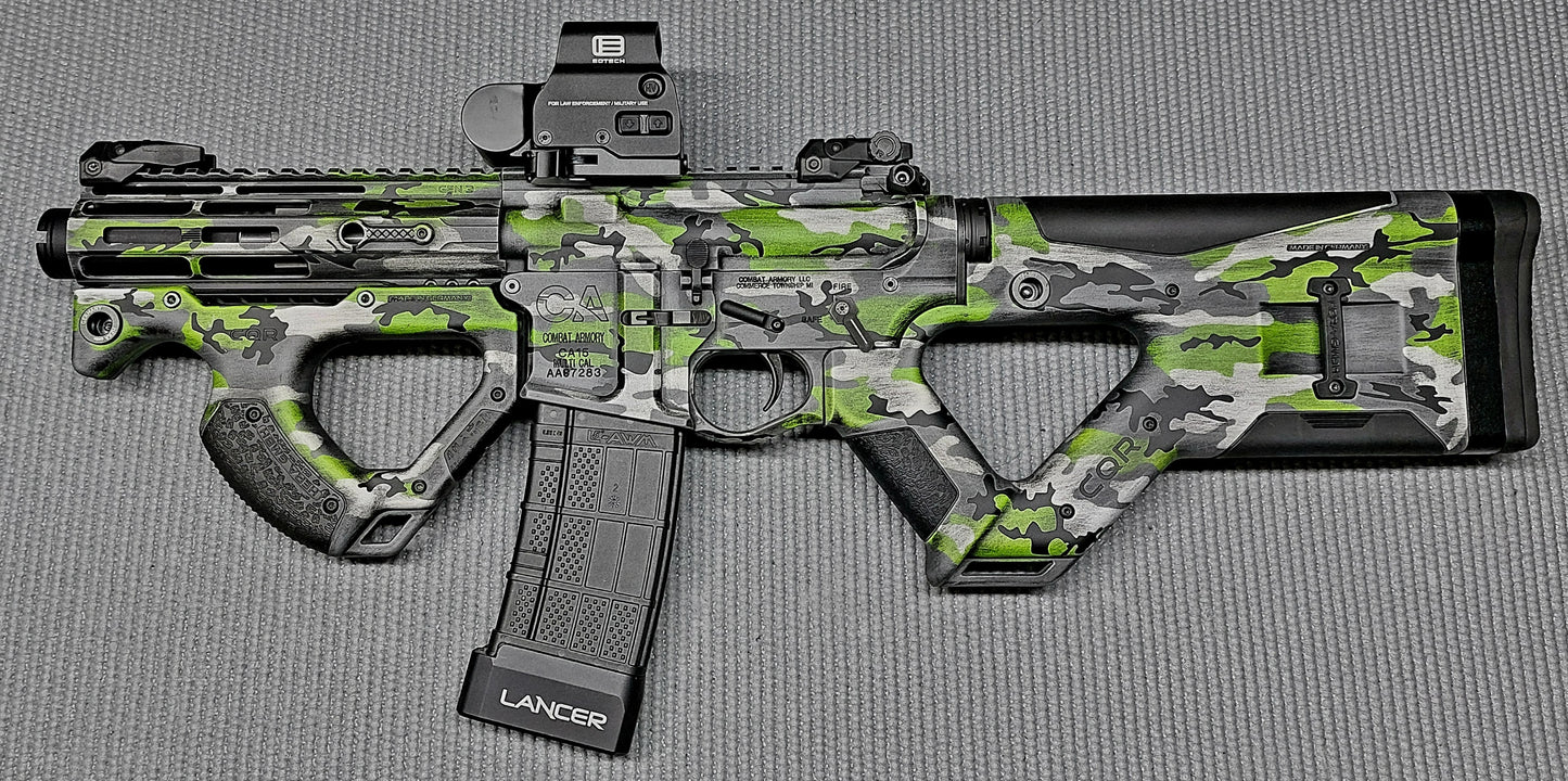 Multi Camo High Heat Vinyl Stencil Kit - 3x 11"x6" Sheets Durable, Easy to Use, and Heat Resistant, Avery Stencil Vinyl, Cerakote Stencil