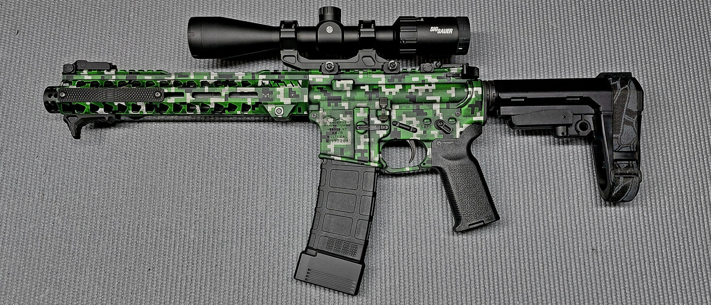 Digital Camo High Heat Vinyl Stencil Kit - 2x 11"x6" Sheets Durable, Easy to Use, and Heat Resistant, Avery Stencil Vinyl, Cerakote Stencil