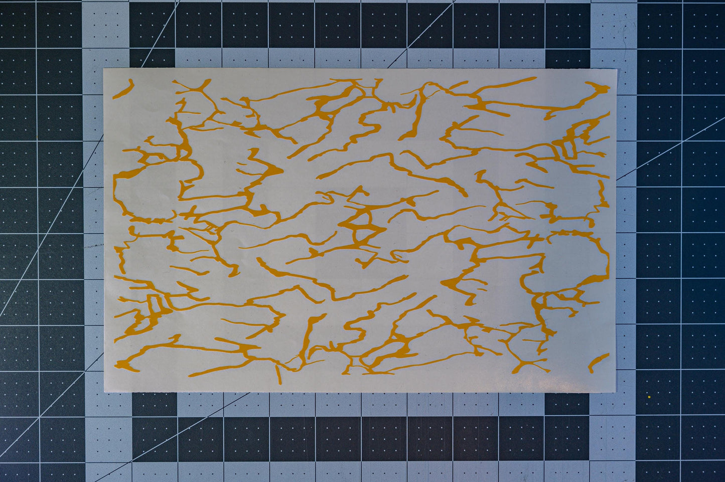Splattered Camo High Heat Vinyl Stencil Kit - 2x 11"x6" Sheets Durable, Easy to Use, Avery Stencil Vinyl, Cerakote Stencil