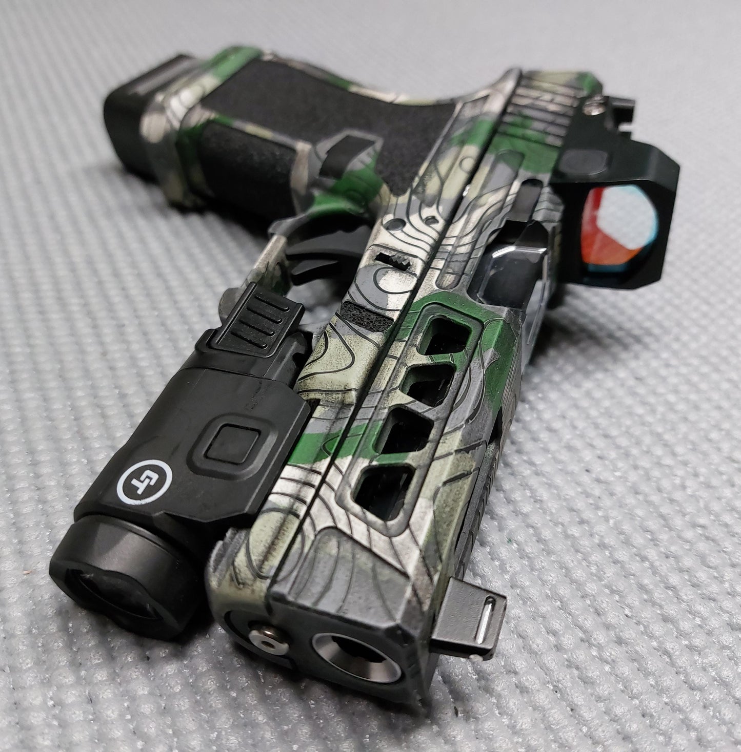 Topographic Camo High Heat Vinyl Stencil Kit - 2x 11"x6" Sheets Durable, Easy to Use, Avery Stencil Vinyl, Cerakote Stencil