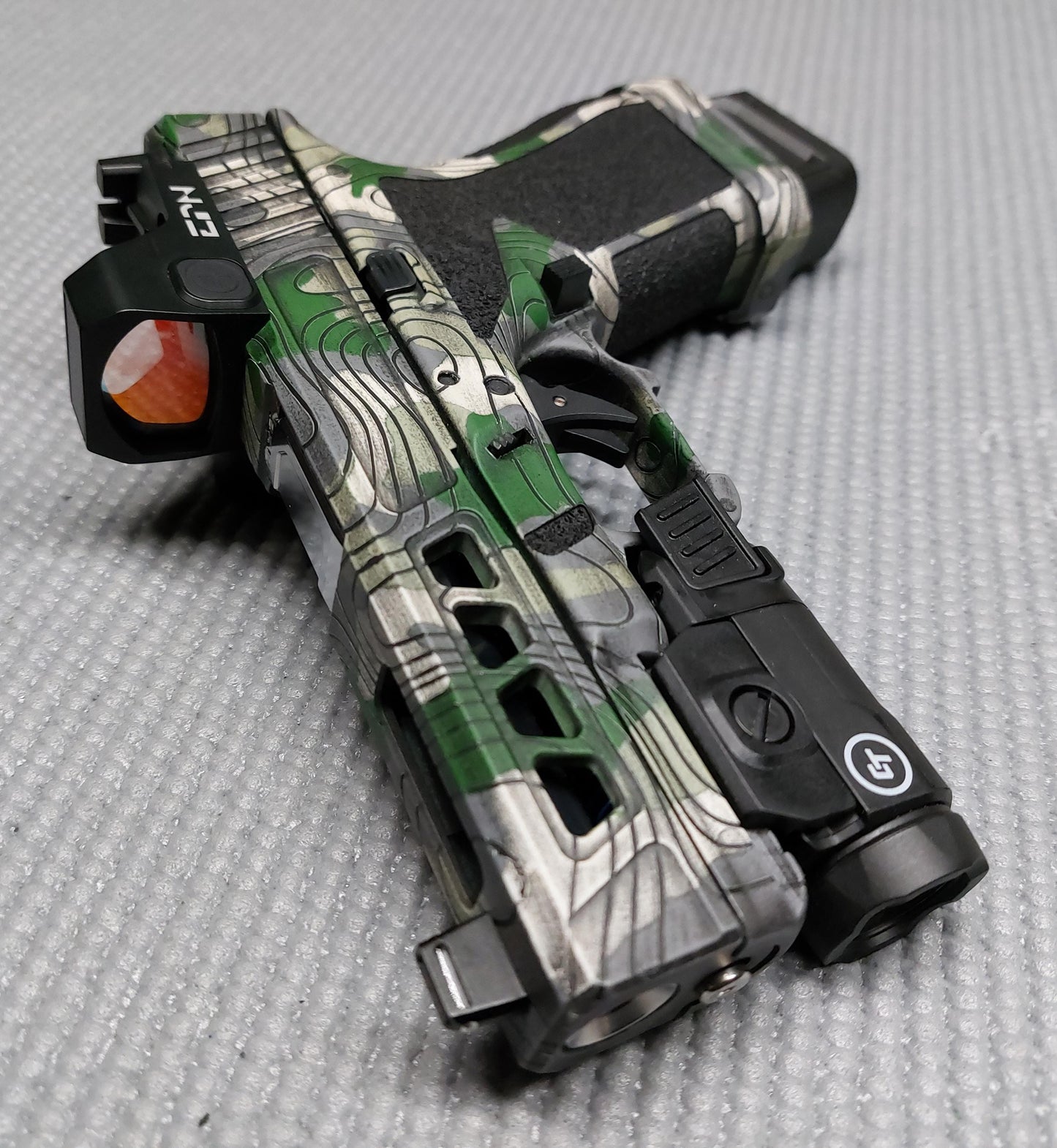 Topographic Camo High Heat Vinyl Stencil Kit - 2x 11"x6" Sheets Durable, Easy to Use, Avery Stencil Vinyl, Cerakote Stencil