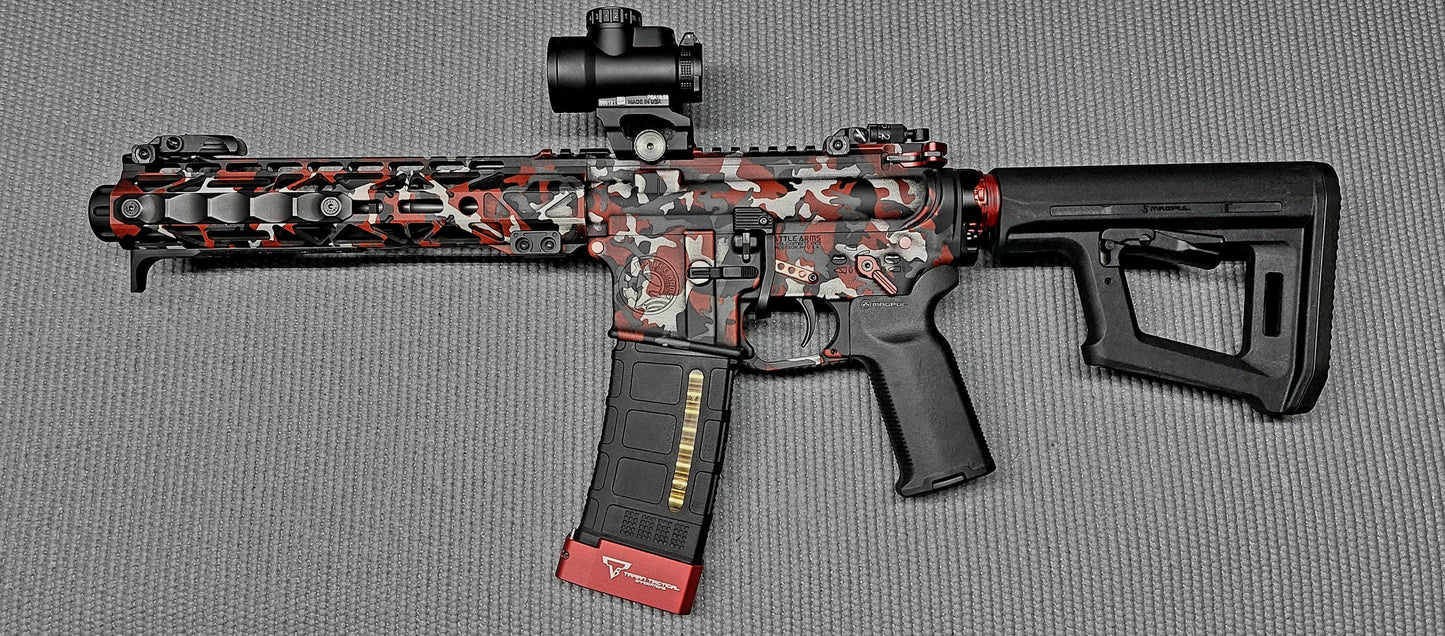M81 Woodland Camo High Heat Vinyl Stencil Kit - 3x 11"x6" Sheets Durable, Easy, and Heat Resistant, Avery Stencil Vinyl, Cerakote Stencil