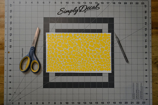 Reptile Camo High Heat Vinyl Stencil Kit - 2x 11"x6" Sheets Durable, Easy to Use, and Heat Resistant, Avery Stencil Vinyl, Cerakote Stencil