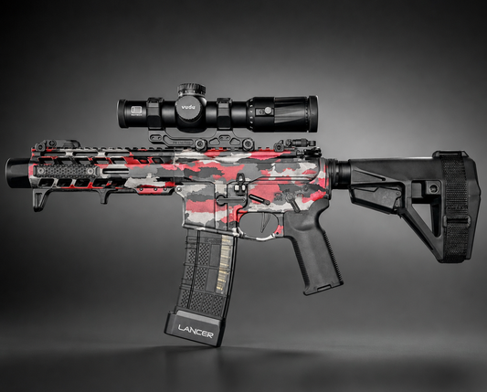 ATAC Camo high-heat vinyl stencil kit by Stencil Craft, yellow paint mask vinyl for Cerakote and DuraCoat finishes, view 2
