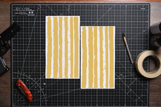 Distressed Stripes — High-Heat Vinyl Stencil Kit